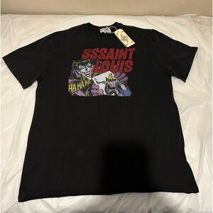Saint Louis rhinestone joker t shirt